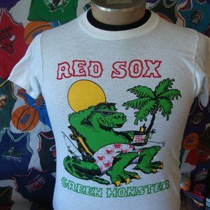Vintage 80's Boston Red Sox Green Monster T S shirt collection tee